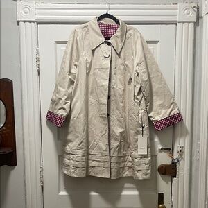 Damson Madder Mercedes Bow Reversible Trench Coat